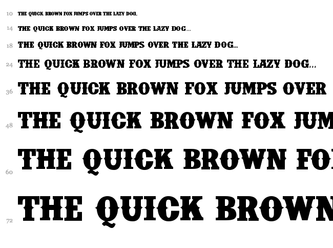 IFC Insane Rodeo font waterfall